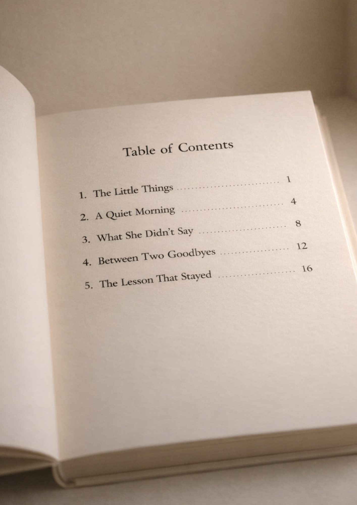 The Little Lessons We Carry
Short Stories About Life, Growth, and Quiet Moments