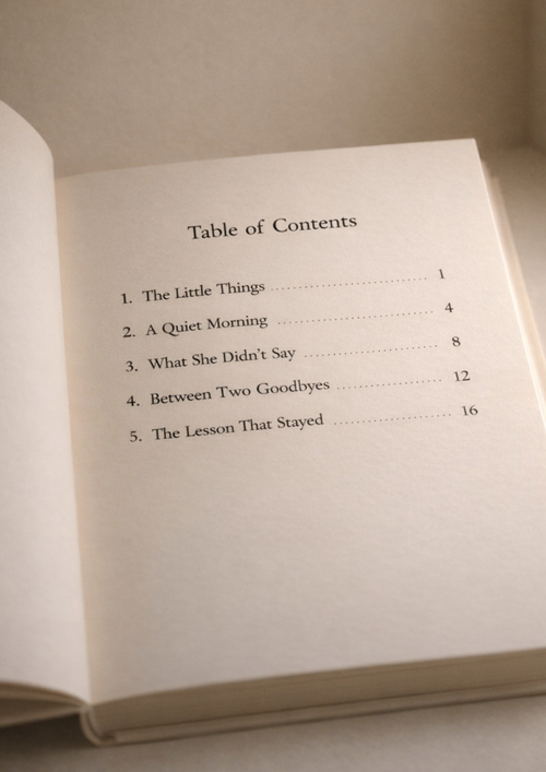 The Little Lessons We Carry
Short Stories About Life, Growth, and Quiet Moments