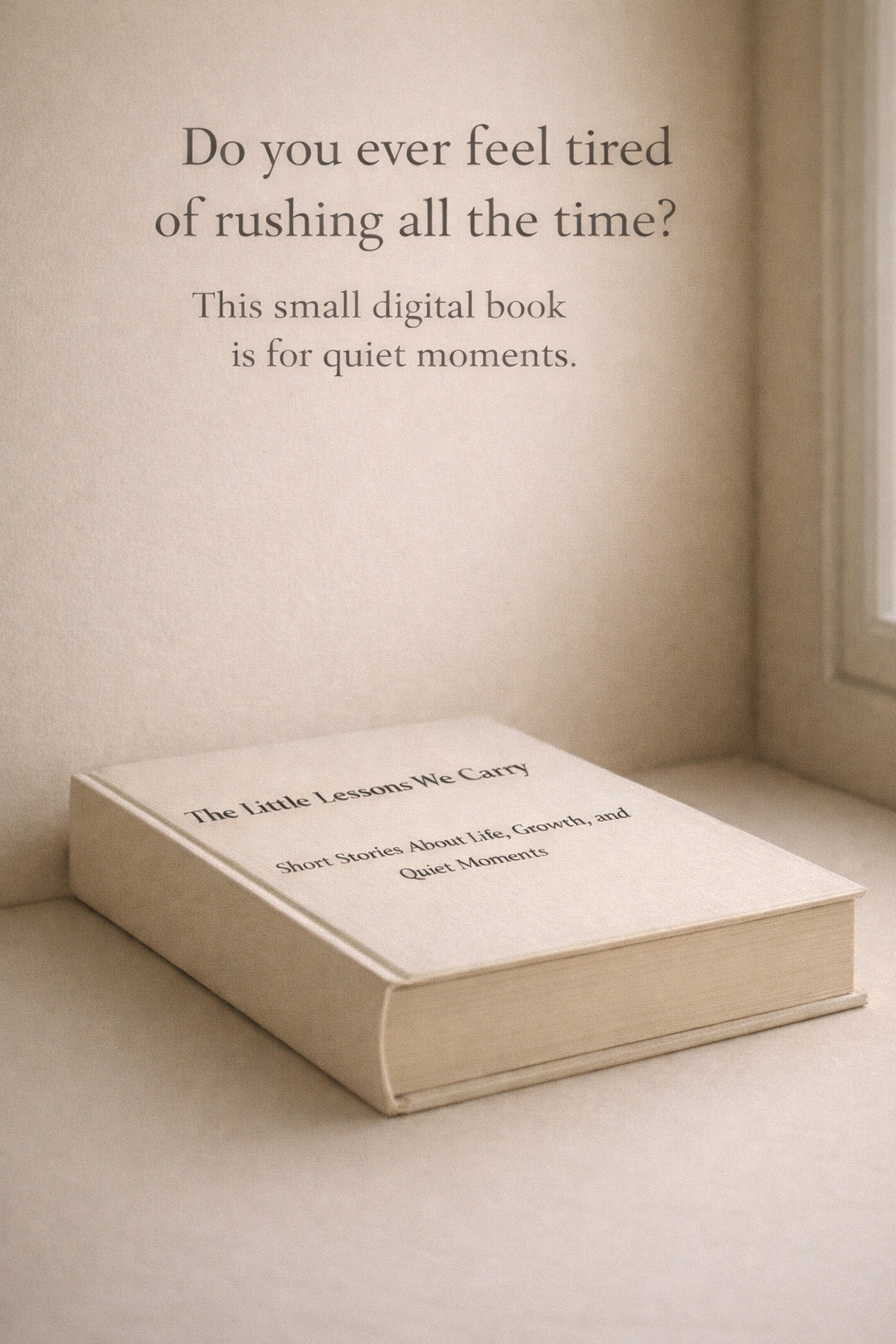 The Little Lessons We Carry
Short Stories About Life, Growth, and Quiet Moments