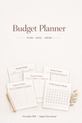 Minimal Budget Planner (Printable PDF)